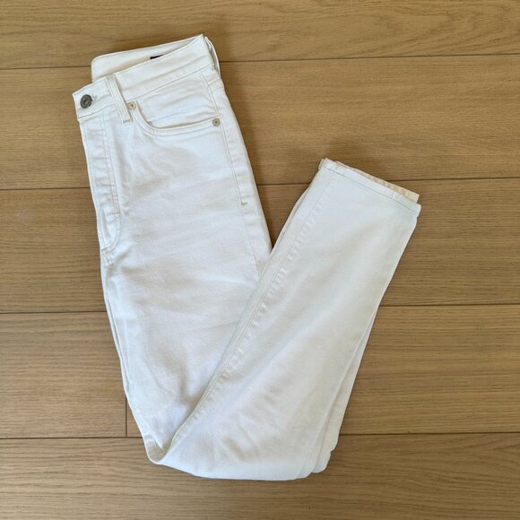 CITIZEN of HUMANITY High Rise Slim Ankle White Jeans - Size 26 - Picture 5 of 14